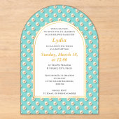 Invitation élégante de Bat Mitzvah perle (Recto)