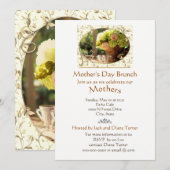 Invitation élégante de brunch de la fête des mères (Devant / Derrière)
