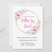 Invitation élégante de brunch de la fête des mères (Devant)