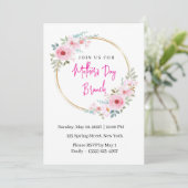 Invitation élégante de brunch de la fête des mères (Debout devant)