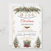 Invitation élégante de célébration de Noël à l'aqu (Devant)