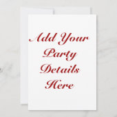 Invitation élégante de cocktail (Dos)