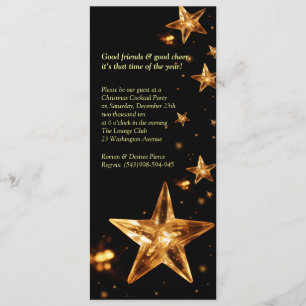 Invitation élégante de cocktail de Noël