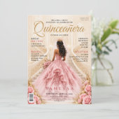 Invitation élégante de couverture de magazine pour (Debout devant)