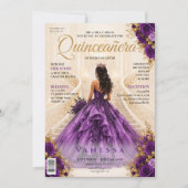 Invitation élégante de couverture de magazine pour (Devant)