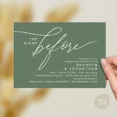 Invitation élégante de dîner de répétition de mari
