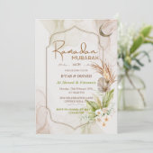 Invitation élégante de dîner Iftar pour Ramadan Mu (Debout devant)