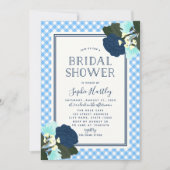 Invitation élégante de douche de mariée florale au (Devant)
