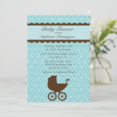 Invitation élégante de douche de voiture d'enfant (Debout devant)