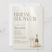 Invitation Élégante de douche nuptiale (Devant)