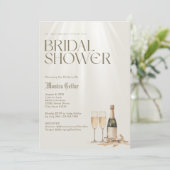 Invitation Élégante de douche nuptiale (Debout devant)