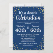 Invitation élégante de fête d'anniversaire conjoin (Devant)