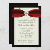 Invitation élégante de fête d'anniversaire formell (Devant / Derrière)