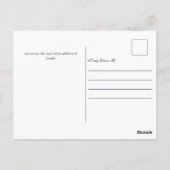 Invitation élégante de fête de Bar Mitzvah violet  (Dos)