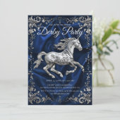 Invitation élégante de fête de Derby de cheval en (Debout devant)