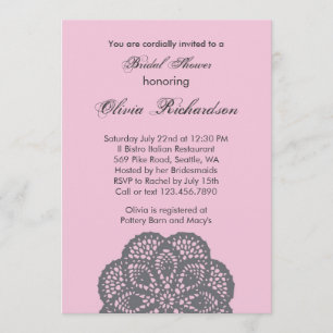 Invitation élégante de Fête de la mariée