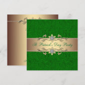 Invitation élégante de fête de la Saint-Patrick ve (Devant / Derrière)