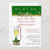 Invitation élégante de fête de Noël (Devant / Derrière)