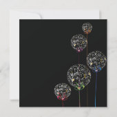 Invitation élégante de fête de vacances de boule (Dos)