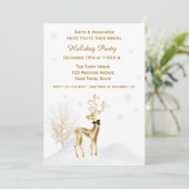 Invitation élégante de fête de vacances de renne (Debout devant)