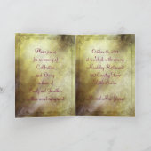 Invitation élégante de fiançailles de géraniums (Intérieur)