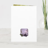 Invitation élégante de fiançailles de géraniums (Dos)