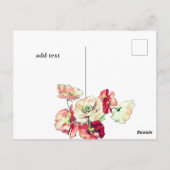 Invitation élégante de fleurs sauvages pour la dou (Dos)