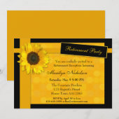 Invitation Élégante de la fête de retraite de tour (Devant / Derrière)