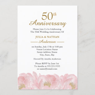 Invitation élégante de mariage et d'anniversaire d