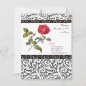 Invitation élégante de mariage et d'anniversaire d (Dos)