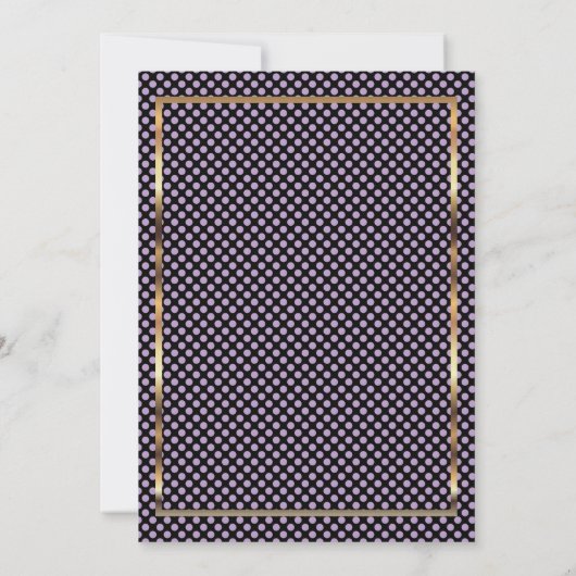 Invitation élégante de Mariage violet (Dos)