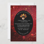 Invitation élégante de masquerade (Dos)