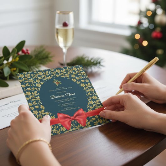 Invitation élégante de Noël pour une soirée d'affa