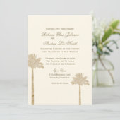 Invitation élégante de palmiers (Debout devant)