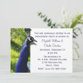 Invitation élégante de partie de fiançailles de (Debout devant)