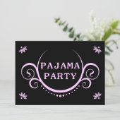 invitation élégante de partie de pyjama (Debout devant)