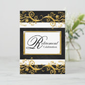 Invitation élégante de partie de retraite (Debout devant)