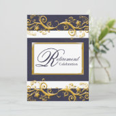 Invitation élégante de partie de retraite (Debout devant)