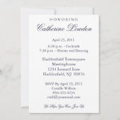 Invitation élégante de partie de retraite (Dos)