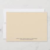 Invitation élégante de photo de fête (Dos)