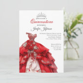Invitation élégante de Quinceanera (Debout devant)