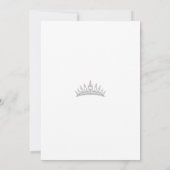 Invitation élégante de Quinceanera (Dos)