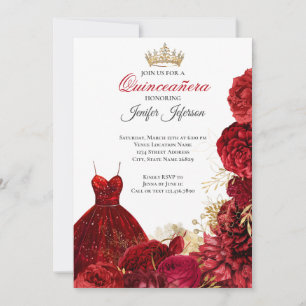 Invitation élégante de Quinceanera