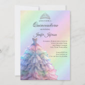 Invitation élégante de Quinceanera (Devant)