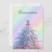Invitation élégante de Quinceanera (Dos)