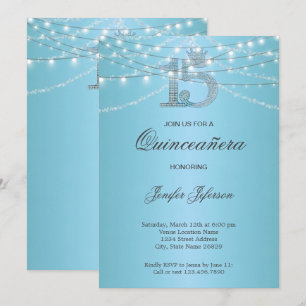 Invitation élégante de Quinceanera