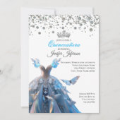 Invitation élégante de Quinceanera (Devant)