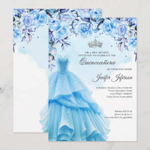 Invitation élégante de Quinceanera