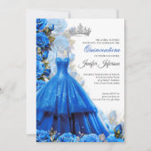 Invitation élégante de Quinceanera (Devant)