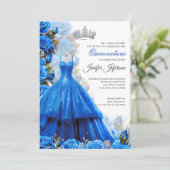 Invitation élégante de Quinceanera (Debout devant)